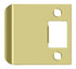 Deltana SPE250U3 Extended Lip Strike Plate; 2-1/2" Overall; Bright Brass Finish Sparrow Supply
