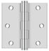 Deltana SS33U32 3" x 3" Square Hinge; Bright Stainless Steel Finish Sparrow Supply