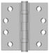 Deltana SS44BU32D 4" x 4" Square Hinge; Satin Stainless Steel Finish Sparrow Supply