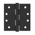 Deltana SS44U1B-R 4" x 4" Square Stainless Steel Hinge Paint Black Finish Sparrow Supply