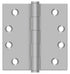Deltana SS44U32D-R 4" x 4" Square Hinge; Residential; Satin Stainless Steel Finish Sparrow Supply