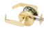 Falcon W101D605 W Series Passage Dane Lever Lock with 30206 Latch 30148 Strike Bright Brass Finish Sparrow Supply