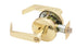 Falcon W301D605 W Series Privacy Dane Lever Lock with 30206 Latch 30148 Strike Bright Brass Finish Sparrow Supply