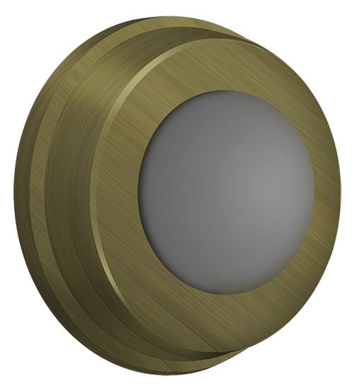 Deltana WB100U5 Flush Bumper 1" Diameter; Antique Brass Finish
