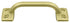 Deltana WP026U3 Pull; 4"; Bright Brass Finish Sparrow Supply