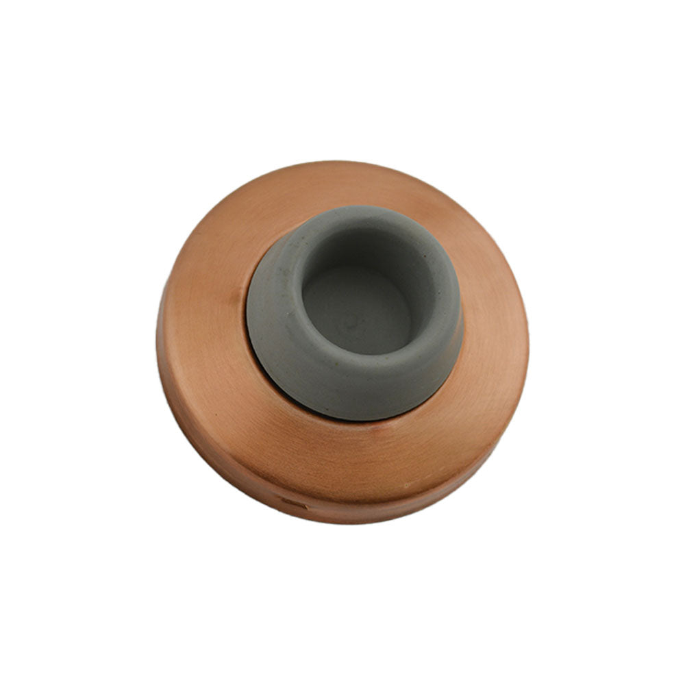Ives Commercial WS406407CCV10 Solid Brass 2-1/2" Concave Wall Bumper Satin Bronze Finish Sparrow Supply
