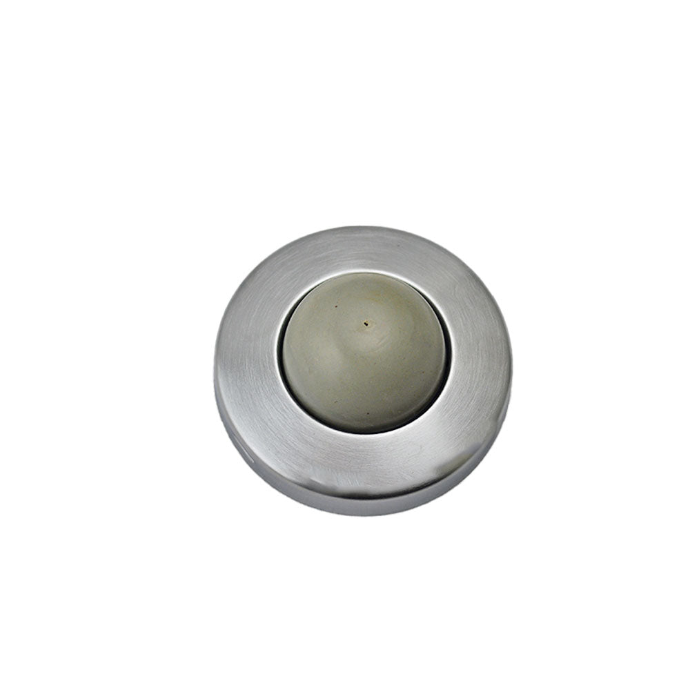 Ives Commercial WS406407CVX26D Solid Brass 2-1/2" Convex Wall Bumper Satin Chrome Finish Sparrow Supply
