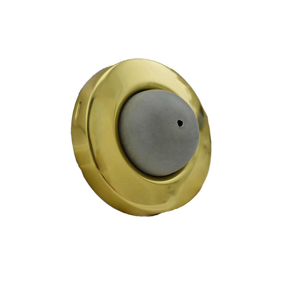 Ives Commercial WS406407CVX3 Solid Brass 2-1/2" Convex Wall Bumper Bright Brass Finish Sparrow Supply