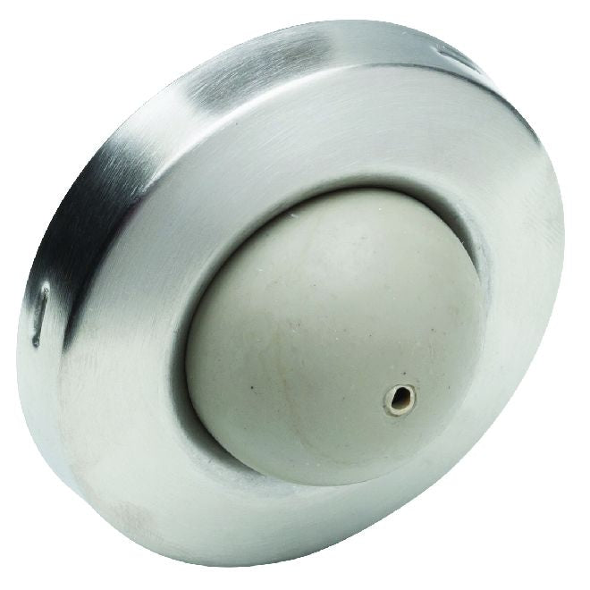Ives Commercial WS406407CVX32D 2-1/2" Convex Wall Stop Satin Stainless Steel Finish Sparrow Supply