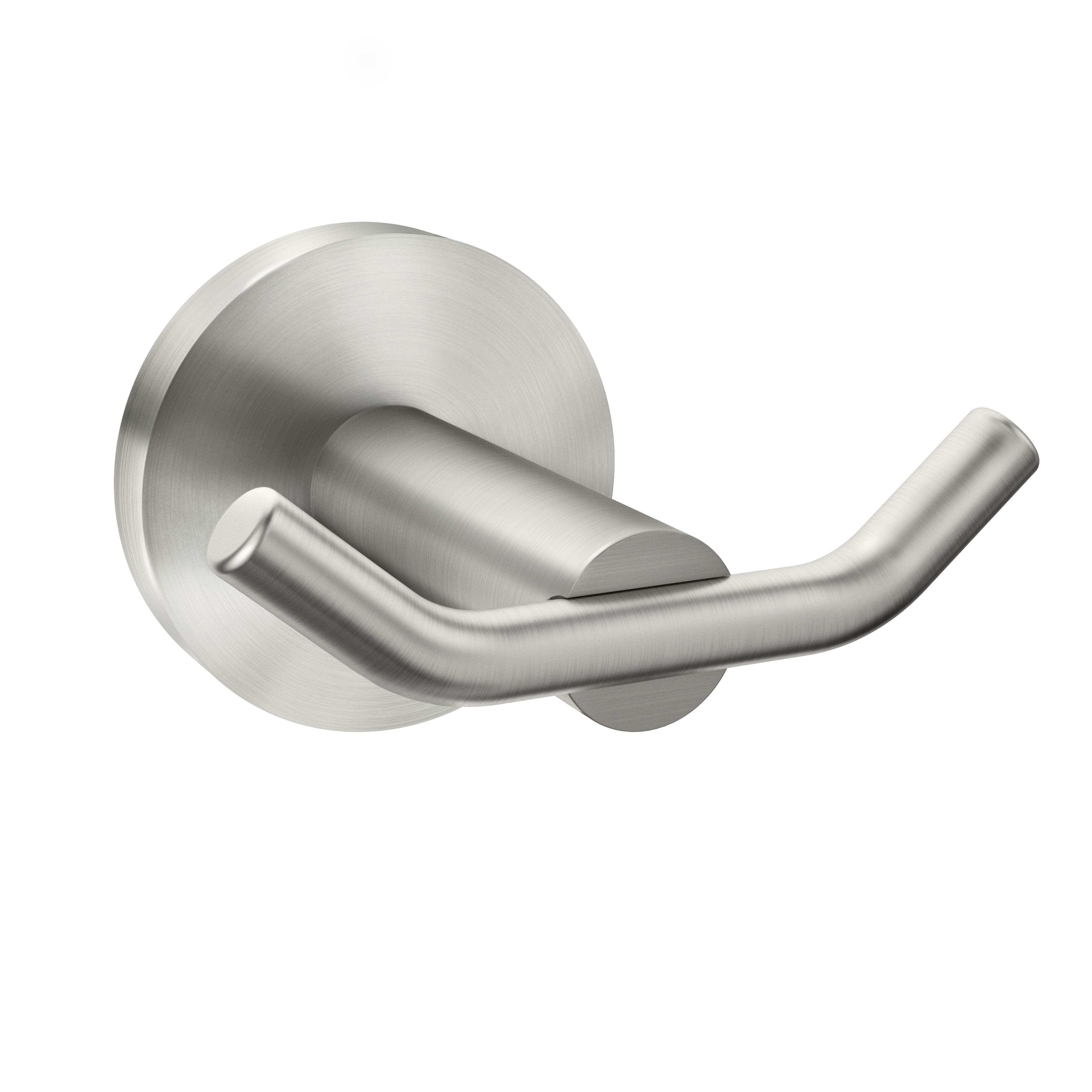 Moen Y5703BN Arlys Double Robe Hook Brushed Nickel Finish Sparrow Supply