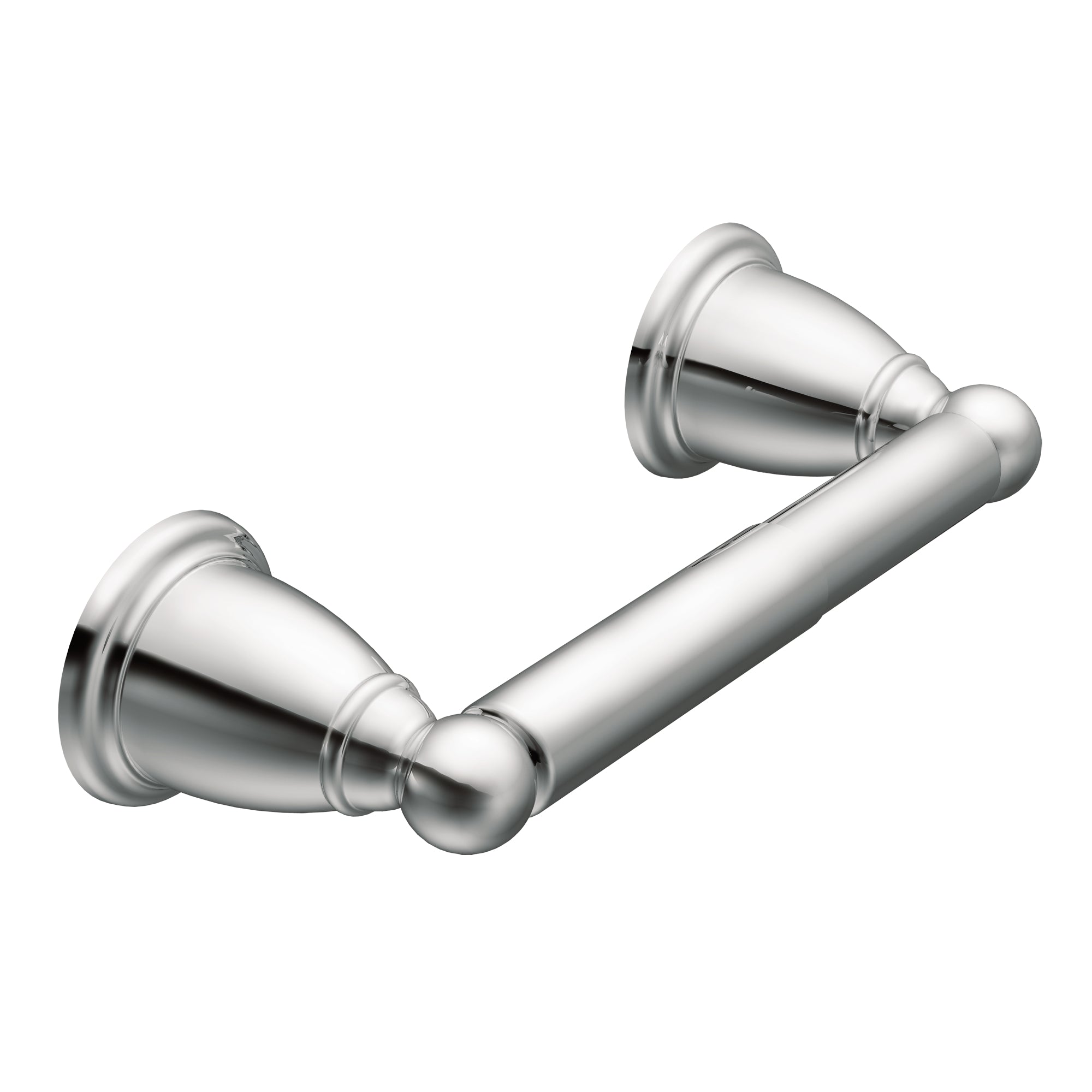 Moen YB2208CH Brantford Spring Loaded Paper Holder Bright Chrome Finish Sparrow Supply