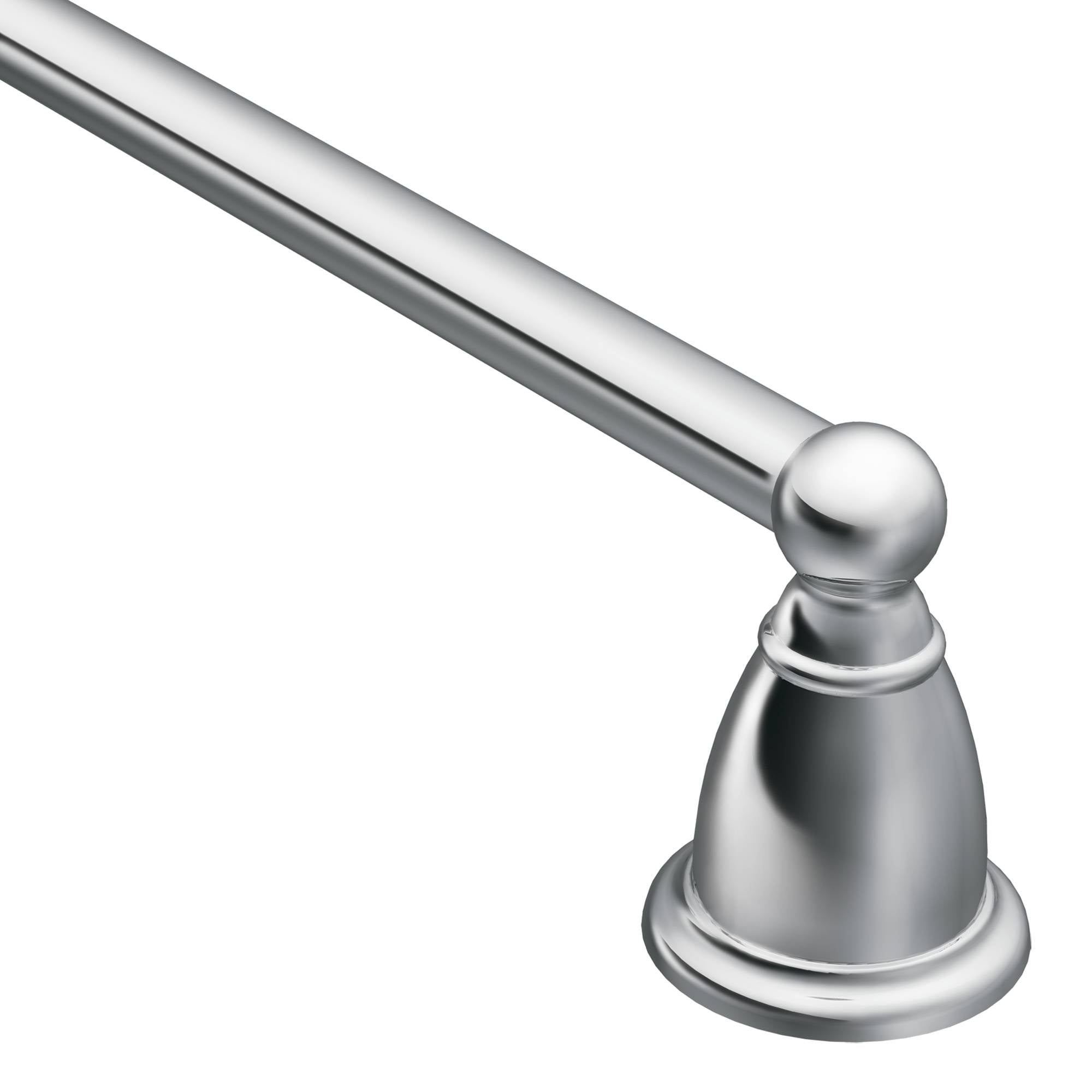 Moen YB2224CH Brantford 24" Towel Bar Bright Chrome Finish Sparrow Supply