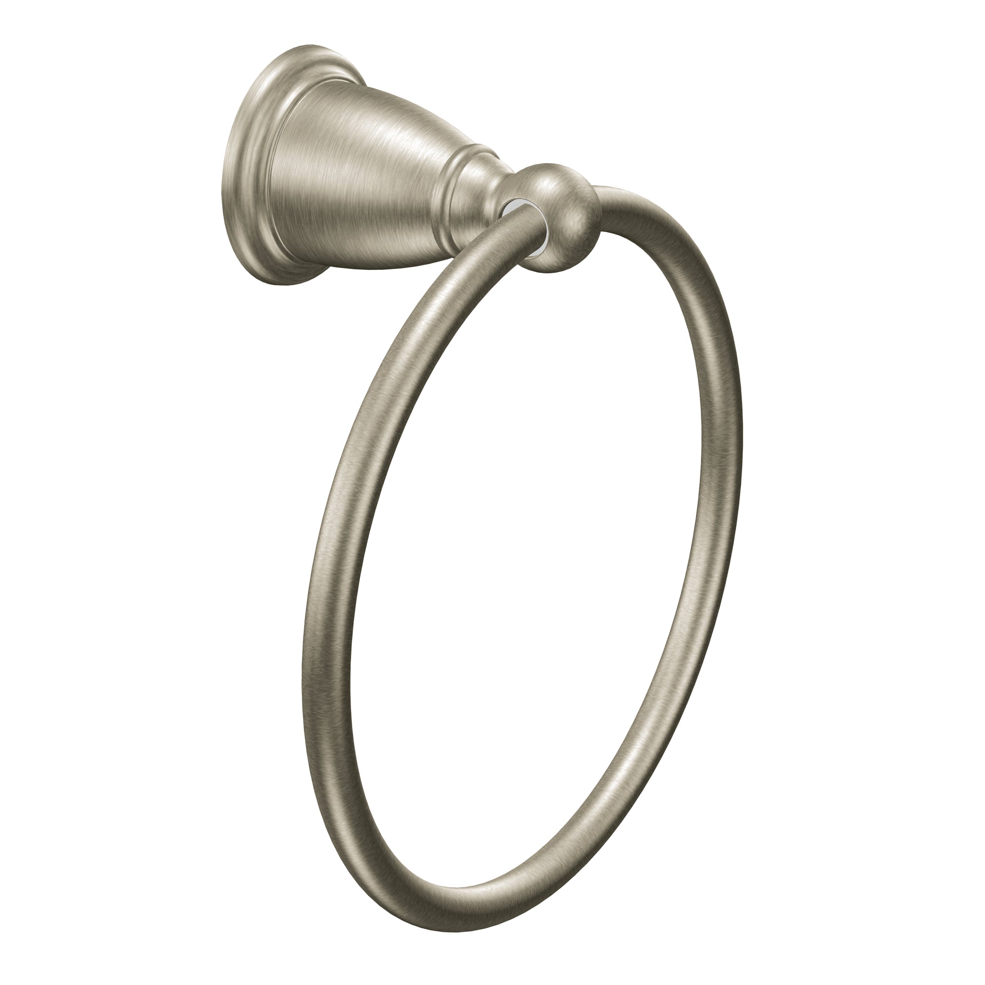 Moen YB2286BN Brantford Towel Ring Brushed Nickel Finish Sparrow Supply
