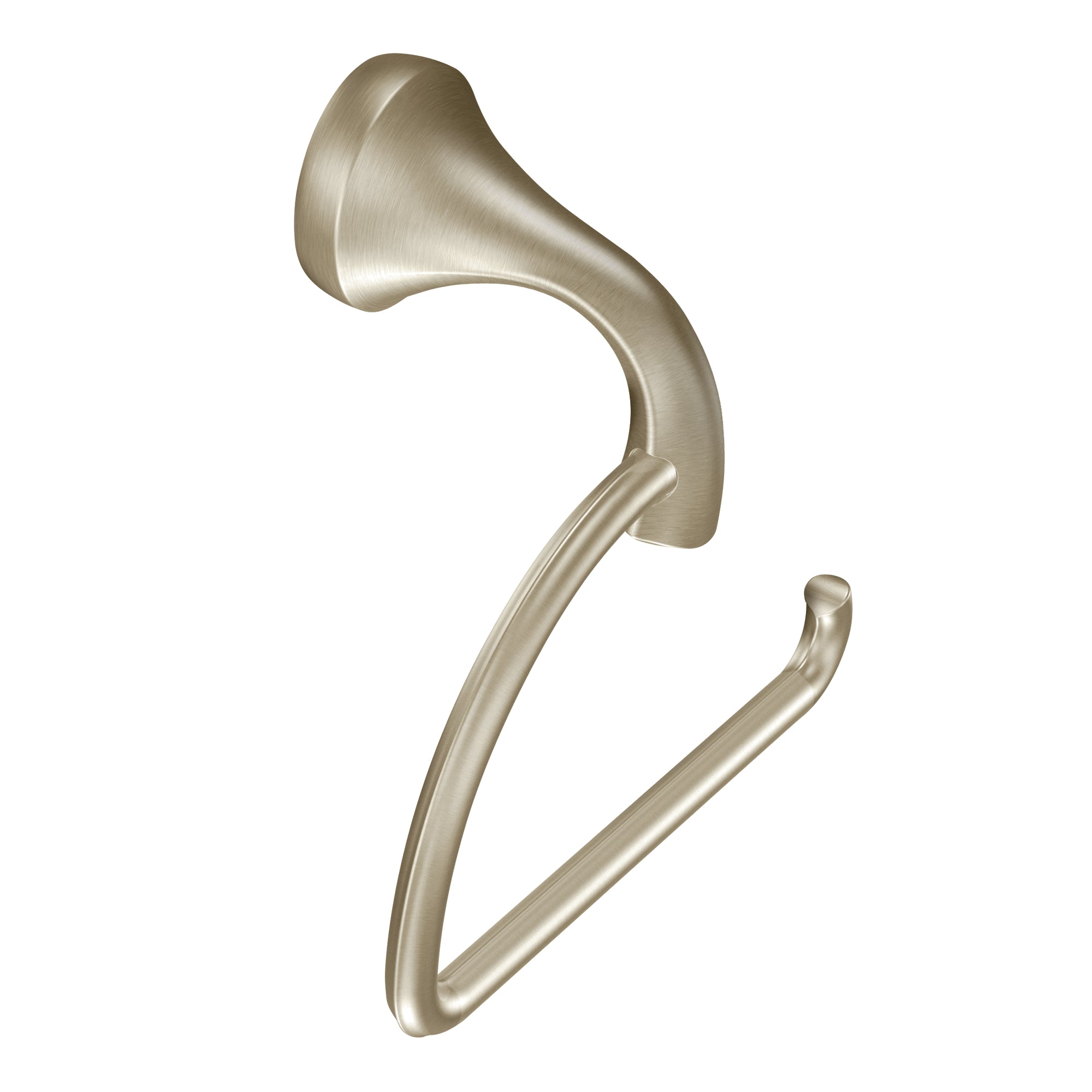 Moen YB2808BN Eva Euro Single Post Paper Holder Brushed Nickel Finish Sparrow Supply