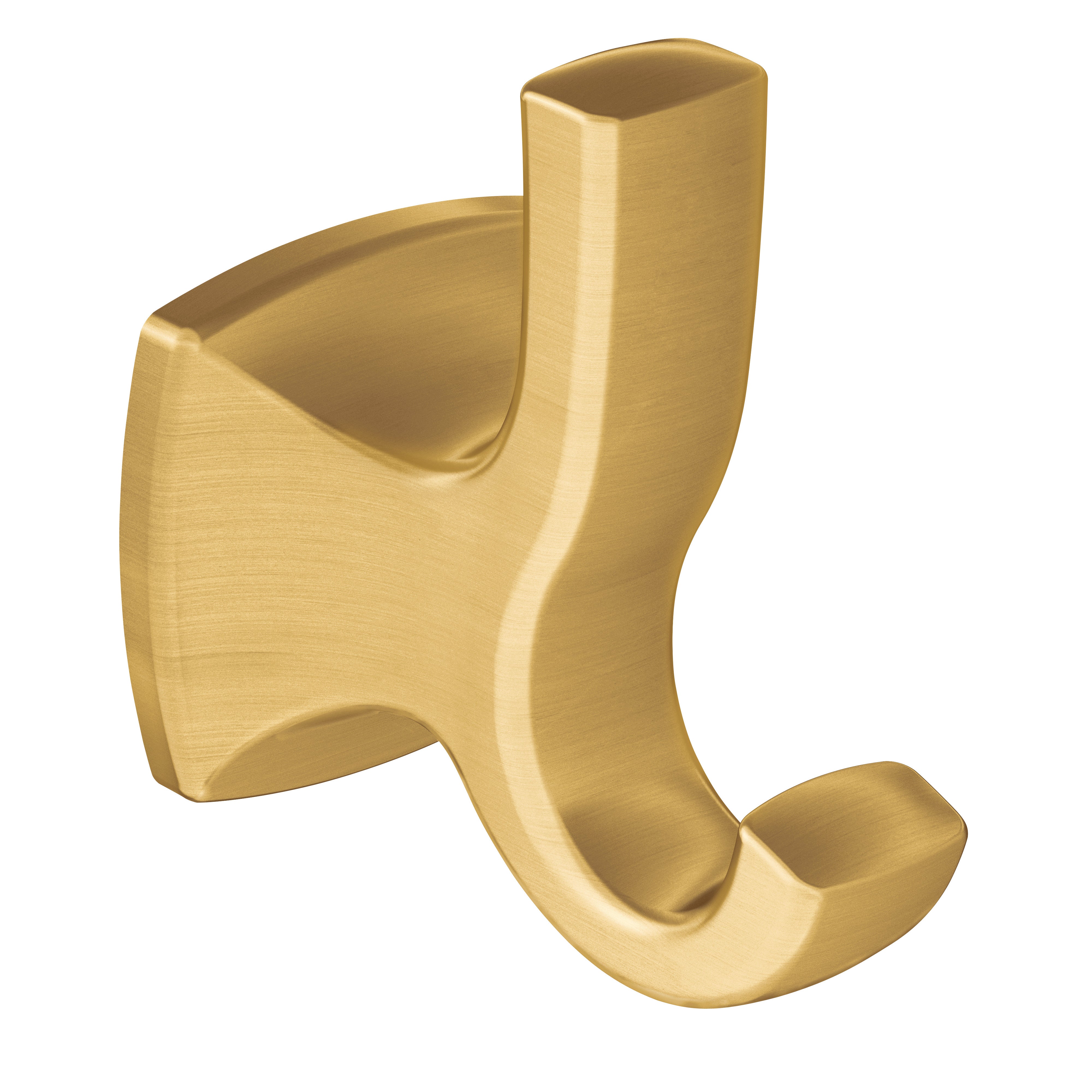 Moen YB5103BG Voss Double Robe Hook Brushed Gold Finish Sparrow Supply