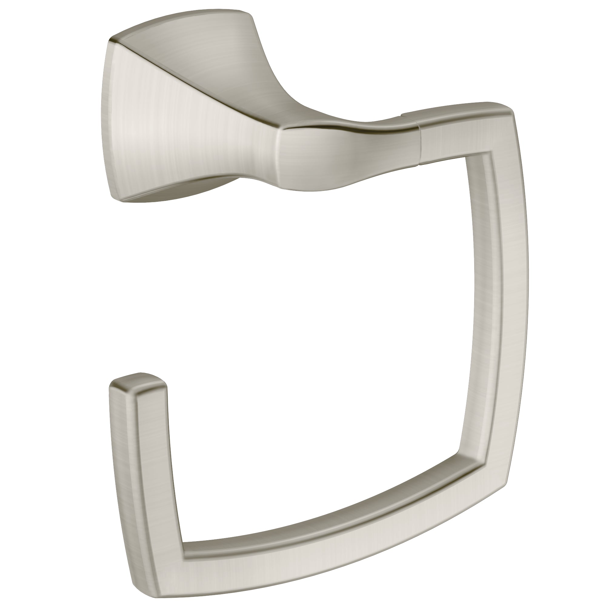 Moen YB5186BN Voss Towel Ring Brushed Nickel Finish Sparrow Supply