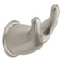 Moen YB8003SN Mason Double Robe Hook Satin Nickel Finish - Mounting Post YB8000 Sold Separately * Sparrow Supply