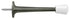 Deltana ZBDS30U15A 3" Baseboard Door Bumper; Zinc Die-Cast; Antique Nickel Finish Sparrow Supply
