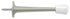 Deltana ZBDS30U15 3" Baseboard Door Bumper; Zinc Die-Cast; Satin Nickel Finish Sparrow Supply