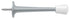 Deltana ZBDS30U26D 3" Baseboard Door Bumper; Zinc Die-Cast; Satin Chrome Finish Sparrow Supply