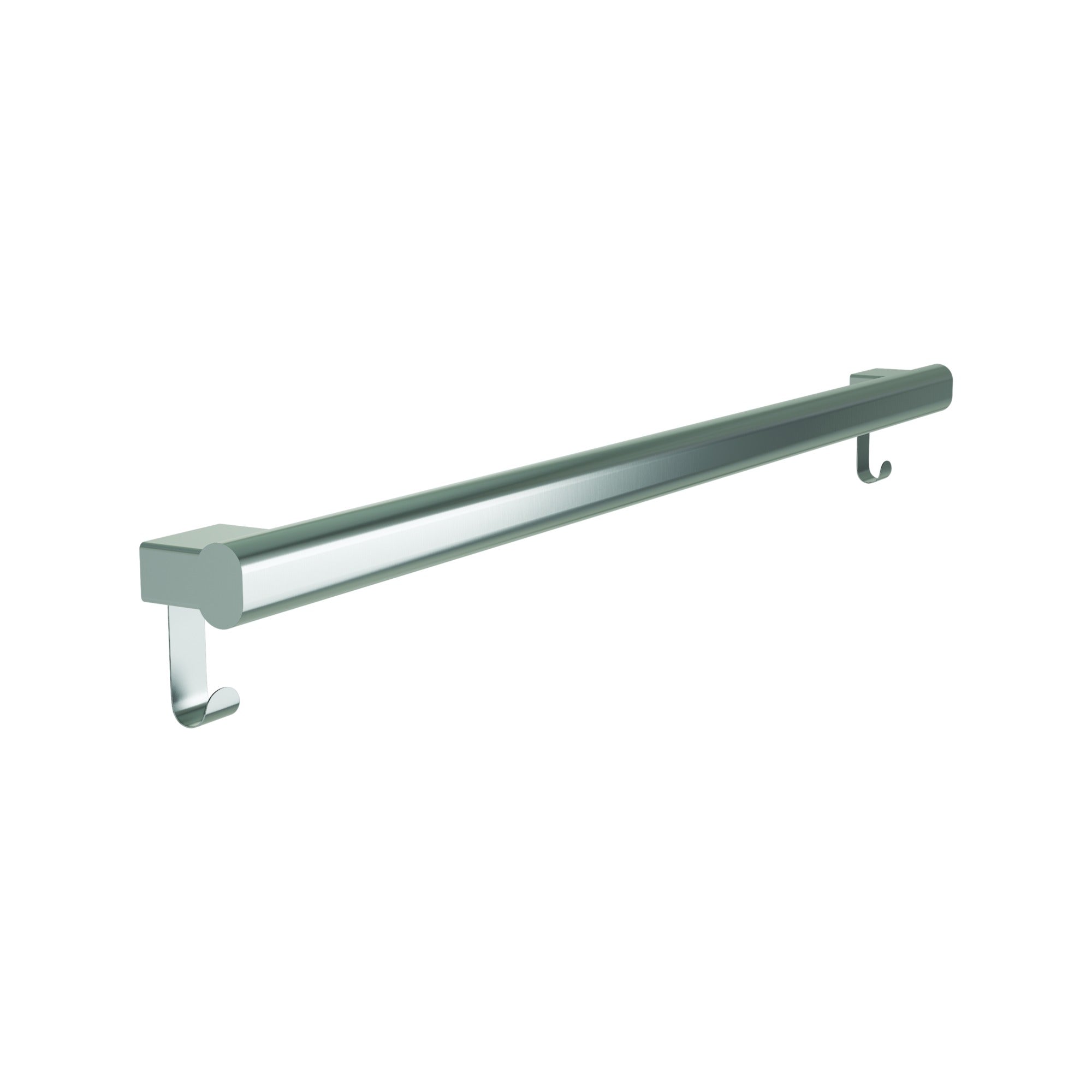 Bradley 8B1-0013696 Grab Bar Oval, Stainless Satin-w/Hooks, 36"