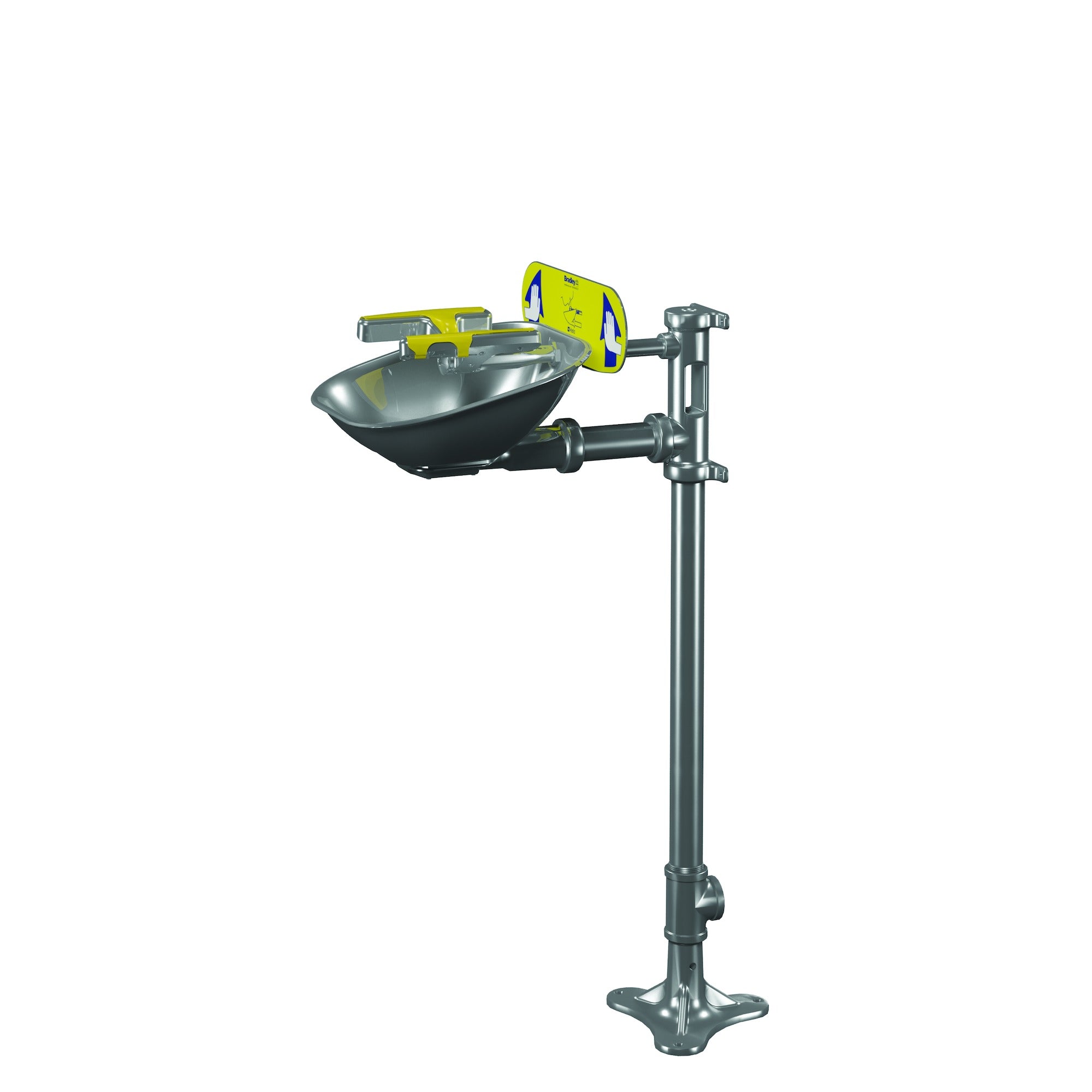 Bradley S19214BSS Pedestal-Mounted Eye/FW, All SS Sparrow Supply