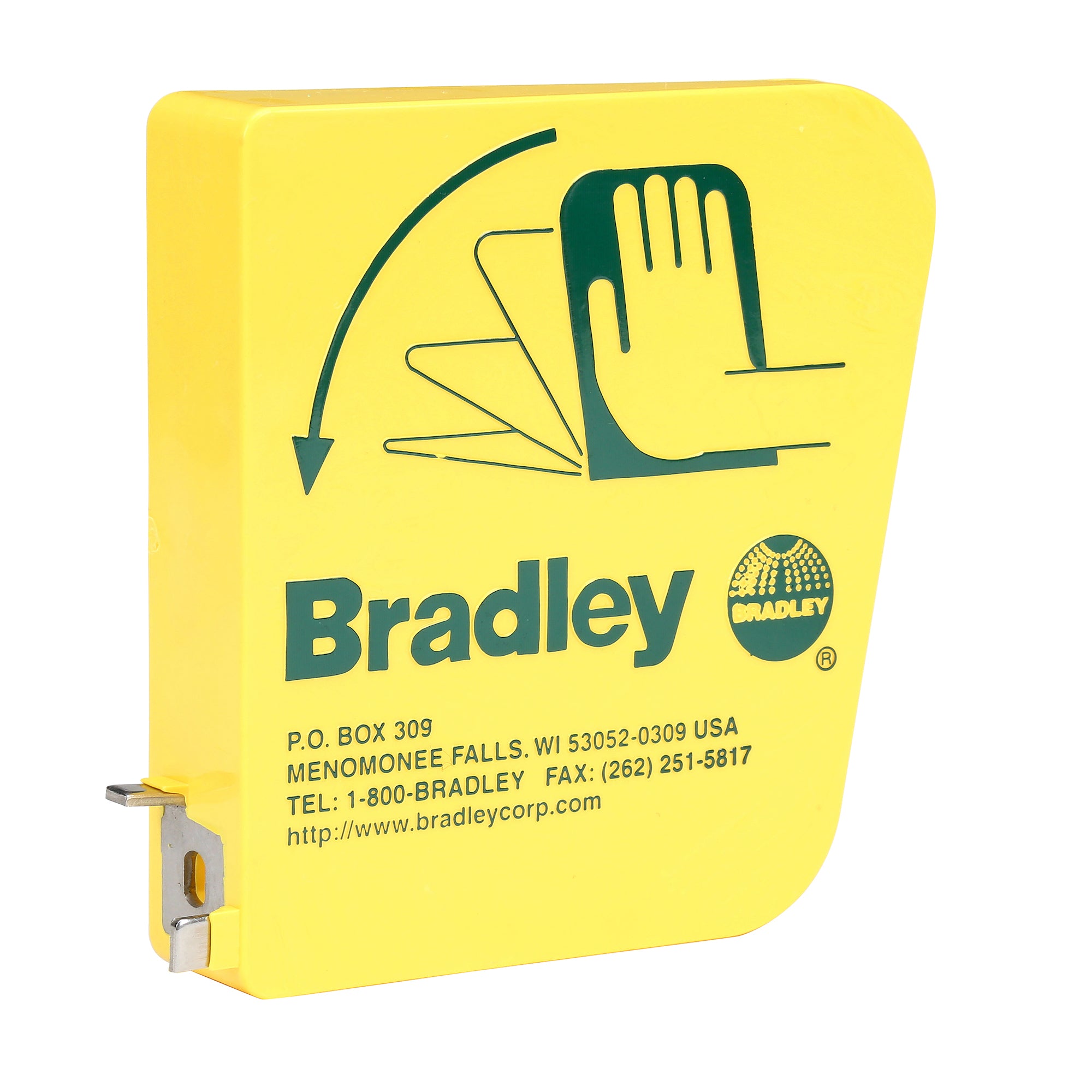 Bradley 128-135 Eyewash Yellow Plastic Handle Sparrow Supply