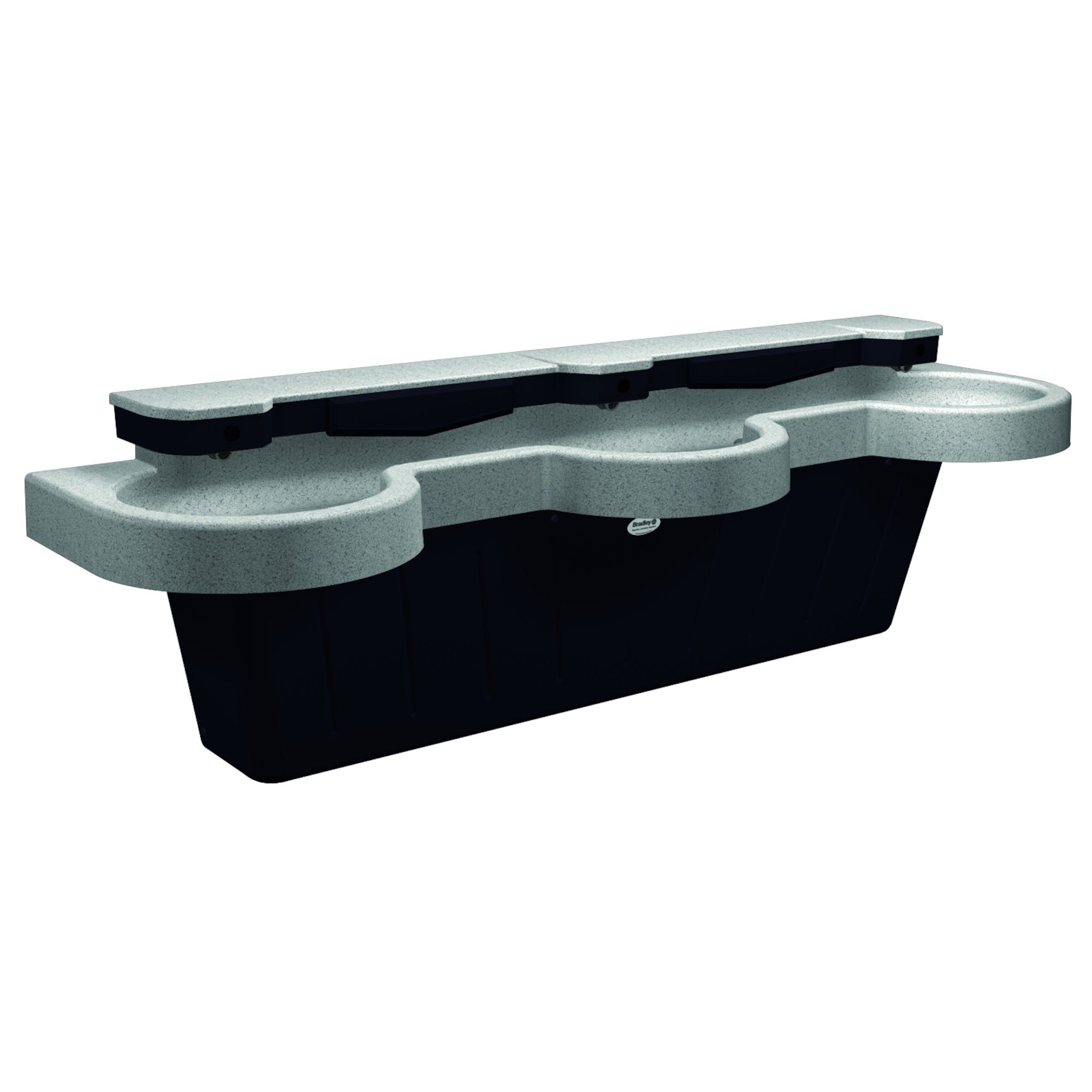 Bradley S93-592 SS-Series 3 Station, Empire Gray Sparrow Supply