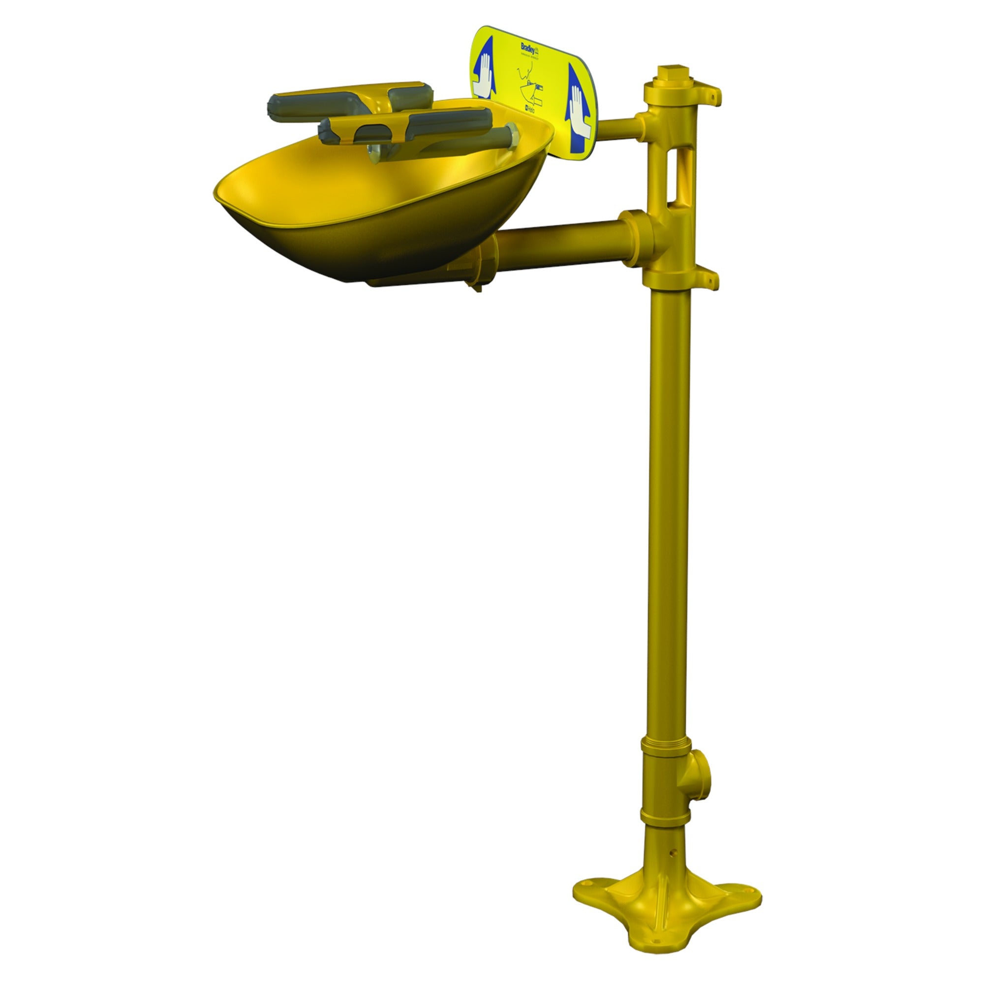 Bradley S19214FW Pedestal-Mounted Eye/FW, Plastic Bowl Sparrow Supply