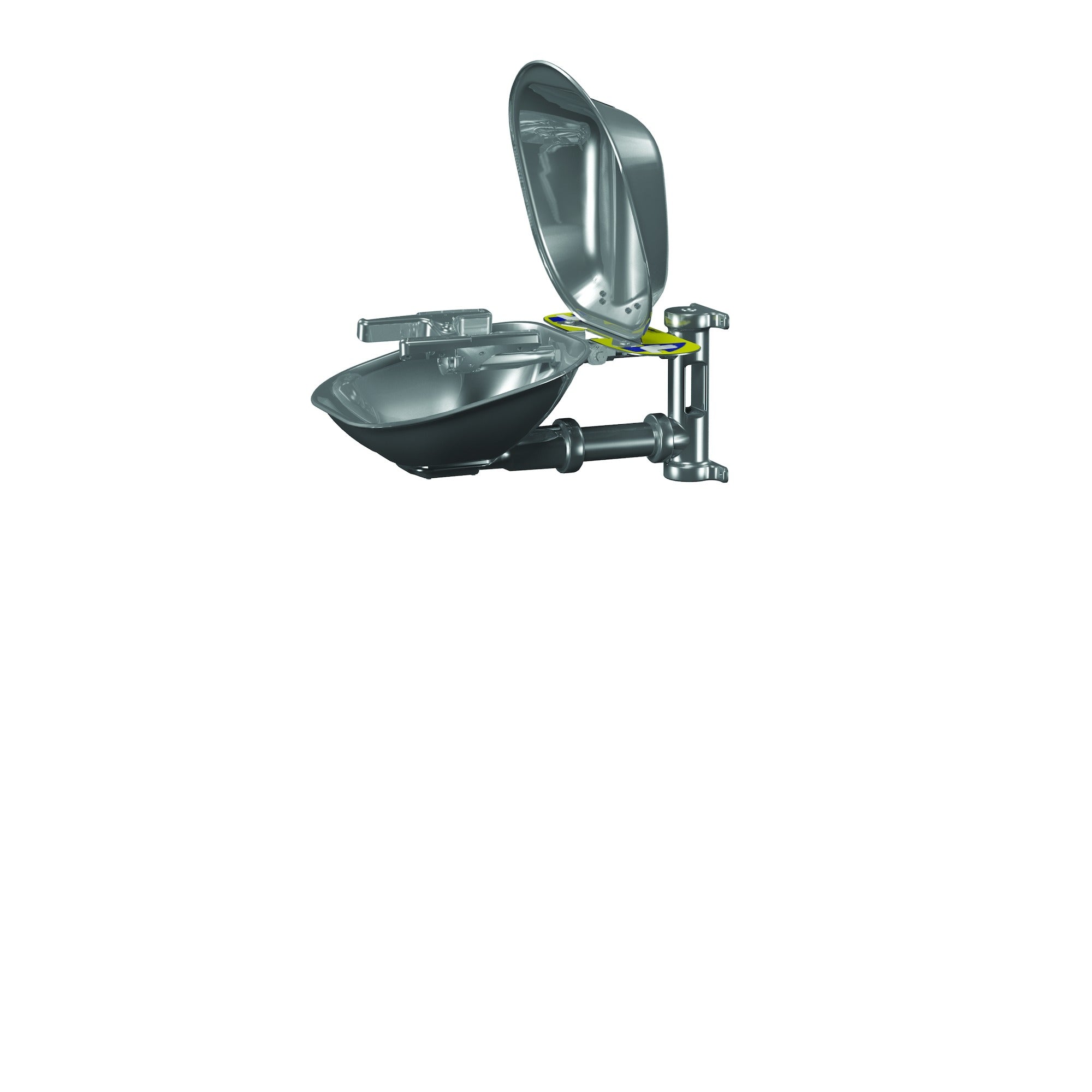 Bradley S19224SC Wall-Mounted Eye/FW, SS Bowl & Cover, All SS Sparrow Supply