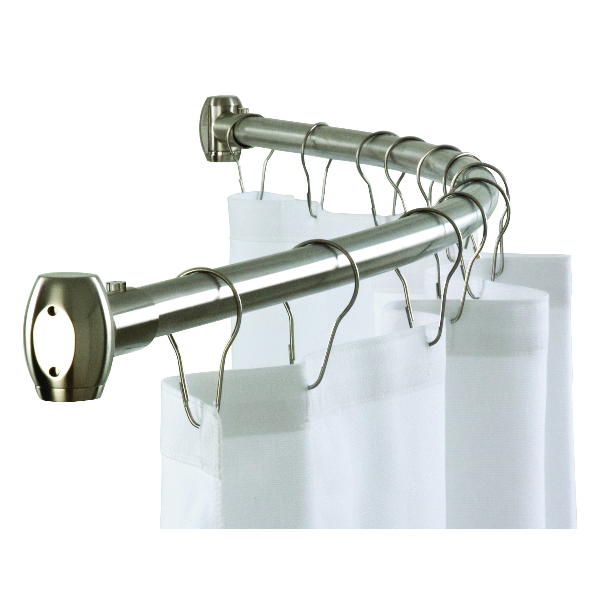 Bradley 9530-600000 Shower Curtain Rod Curved, 1 OD