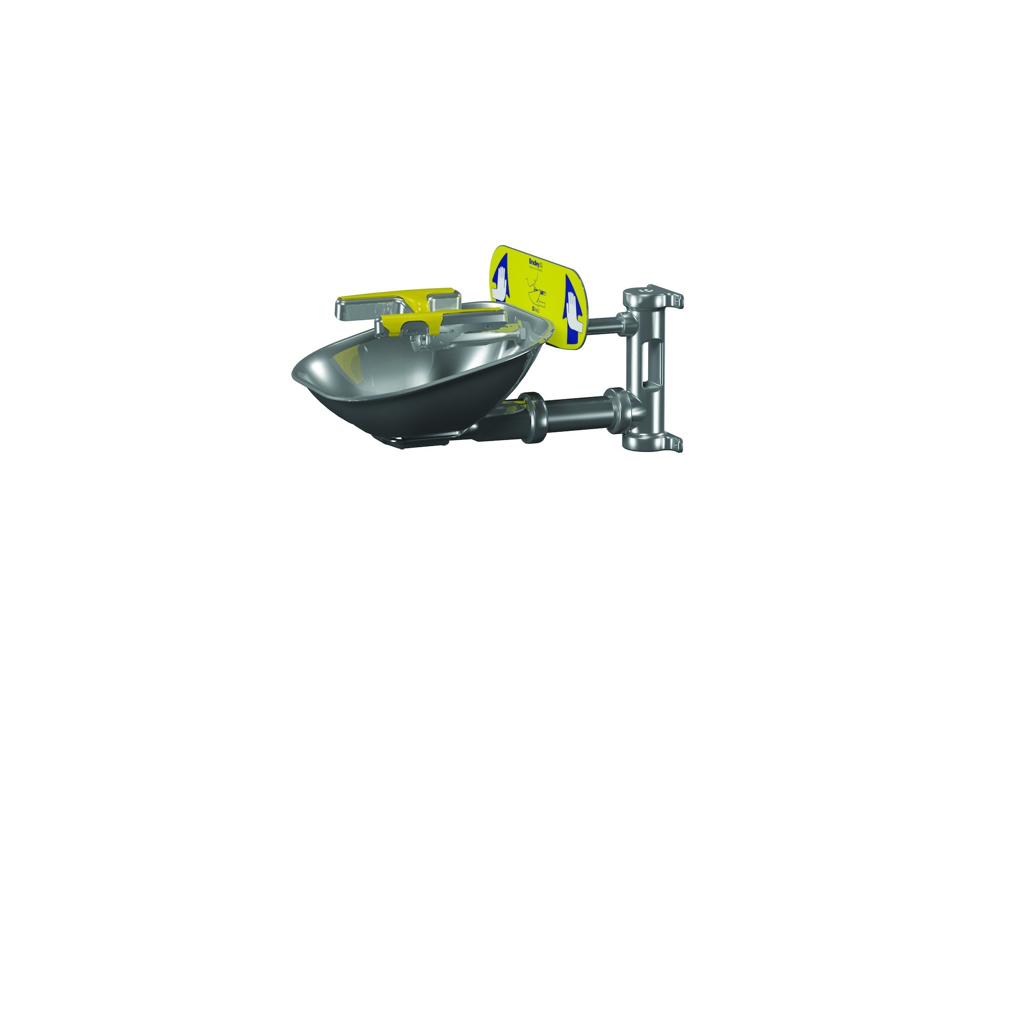 Bradley S19224SS Wall-Mounted Eye/FW, SS Bowl, All SS Sparrow Supply