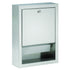Bradley 2441-100000 Towel Disp, Folded, Semi-Recessed Sparrow Supply