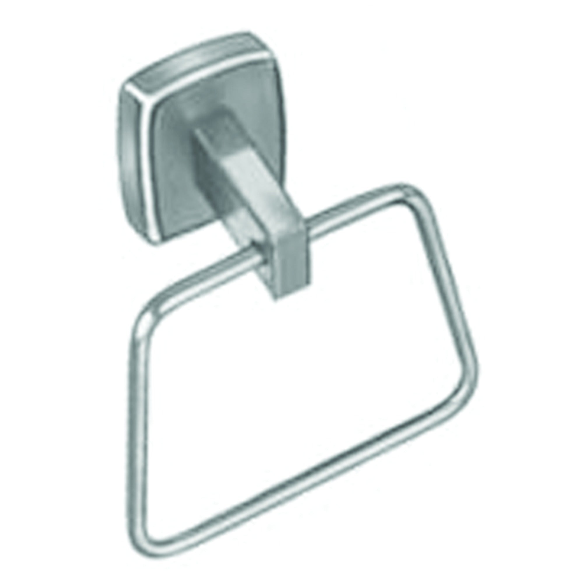 Bradley 9335-000000 Towel Ring, Polished SS, Surface Mt