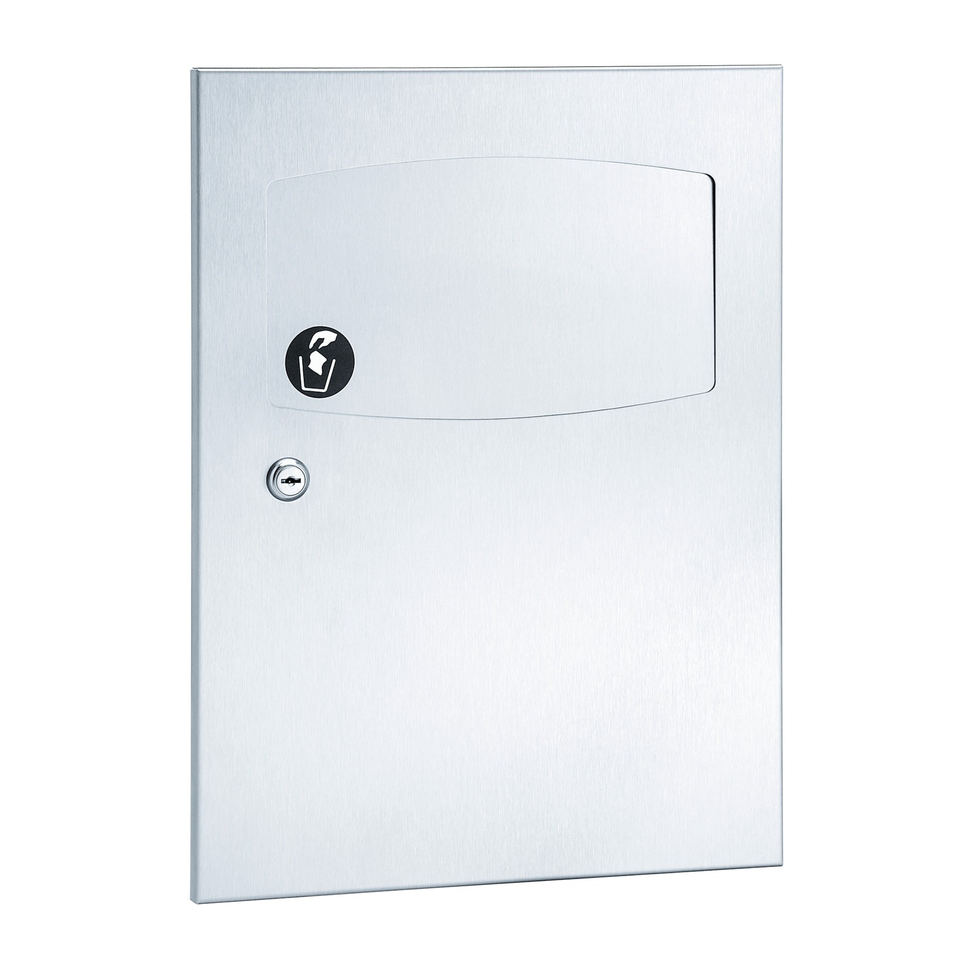 Bradley 4737-100000 Napkin Disposal, 1.5 Gal, Semi-Rec Sparrow Supply