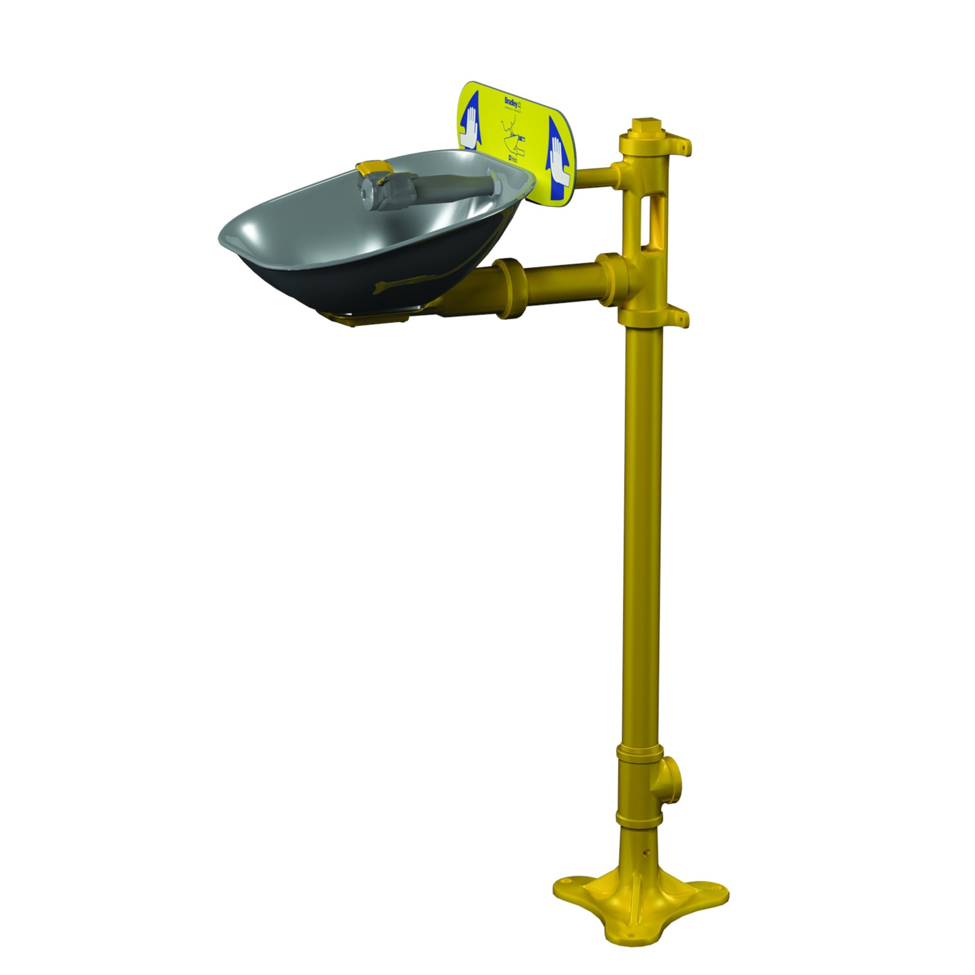 Bradley S19214B Safety Eye/Face Wash Pedestal Mount Sparrow Supply