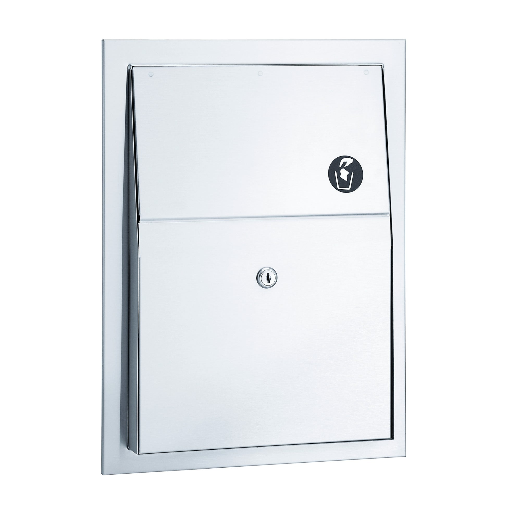 Bradley 4722-101500 Napkin Disposal, 1.5 Gal, Semi-Rec Sparrow Supply