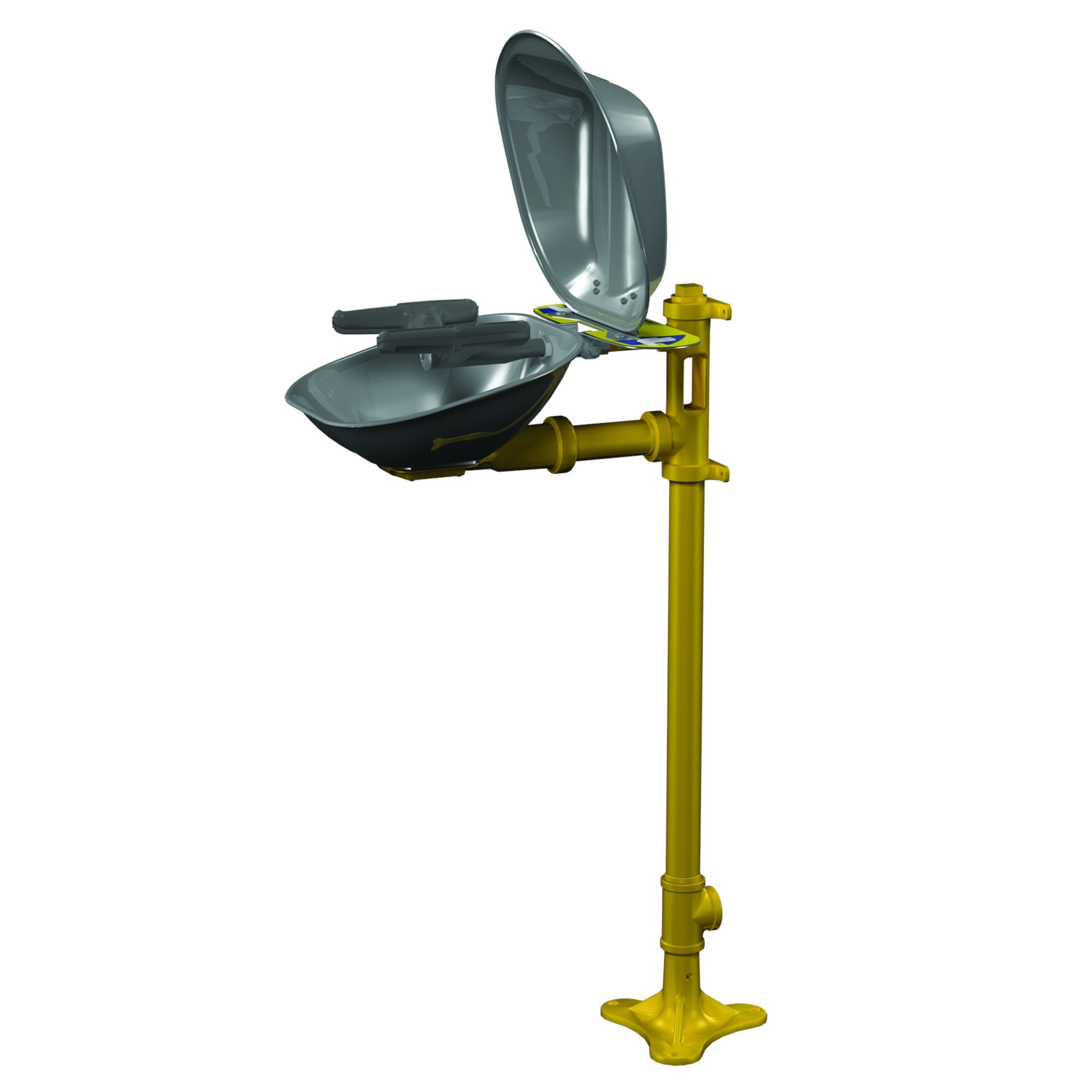 Bradley S19214DCFW Pedestal-Mounted Eye/FW, SSBowl & Cover Sparrow Supply