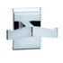Bradley 912-000000 Robe Hook, Double, Chrome Plated