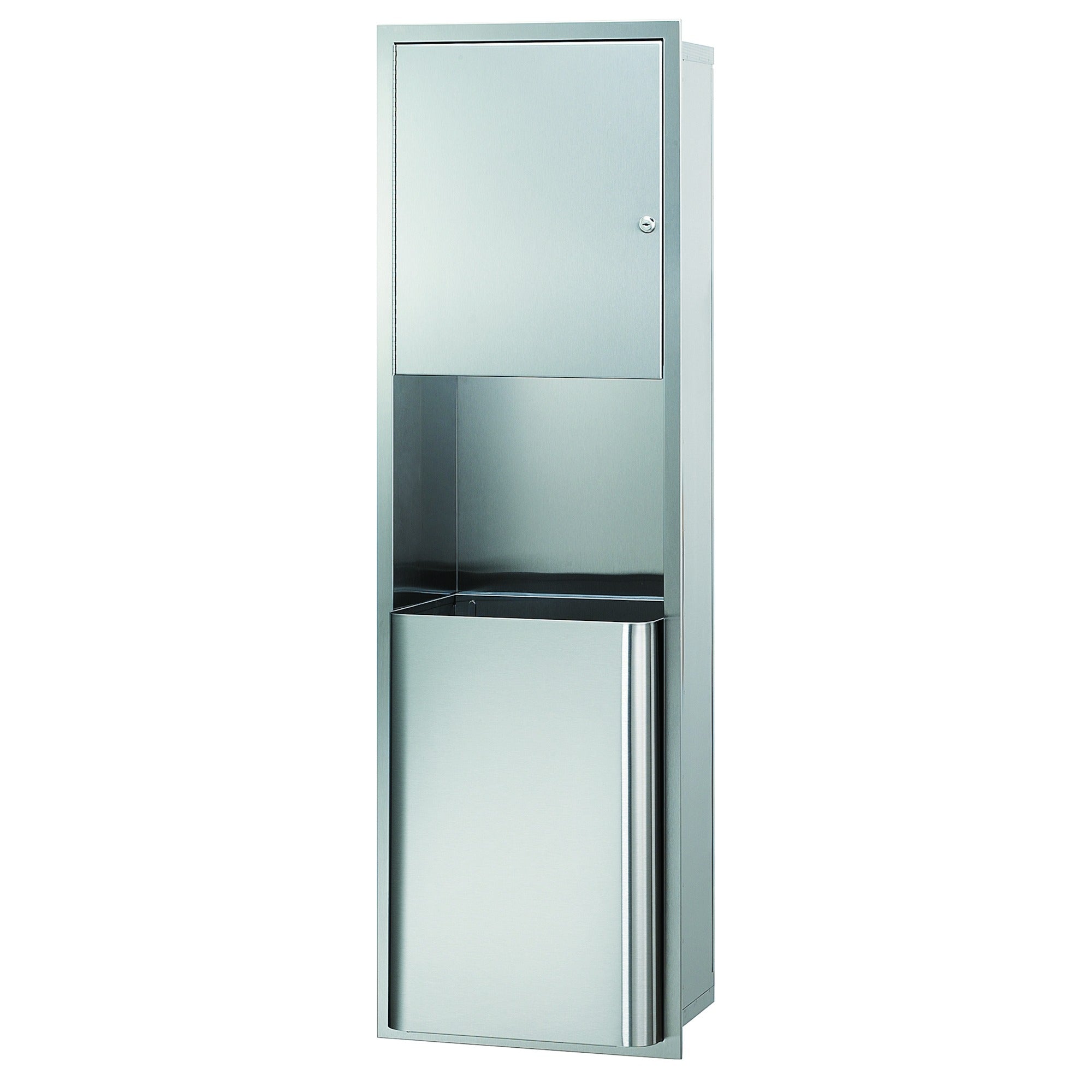 Bradley 2271-100000 Towel/Waste, 18 Gal, Semi-Rec Sparrow Supply