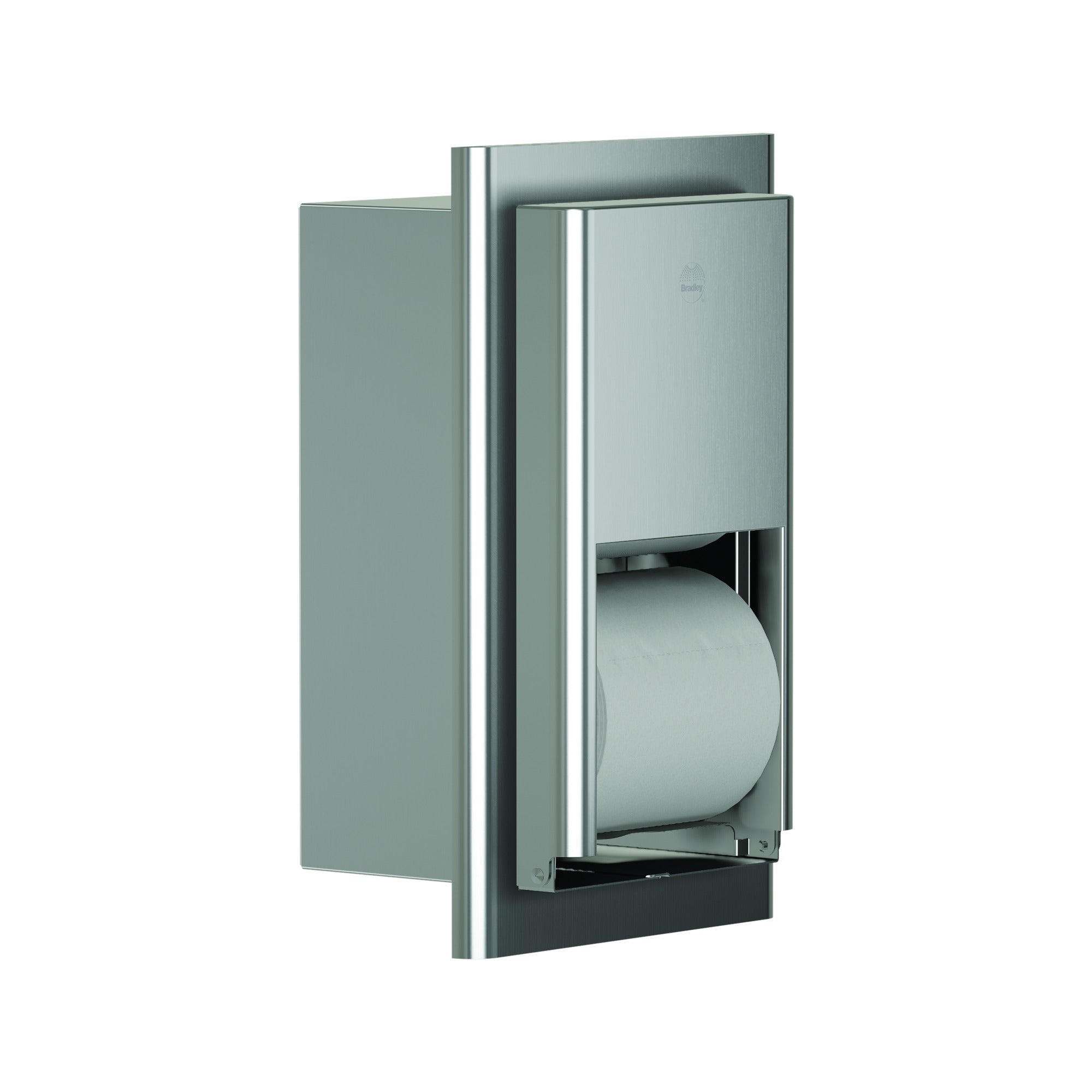 Bradley 5B2-000000 Toilet Tissue Disp- Recessed Mtd, Medium Cap. Sparrow Supply