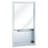 Bradley 155-100000 Mirror and Towel Dispenser,Semi-Rec Sparrow Supply