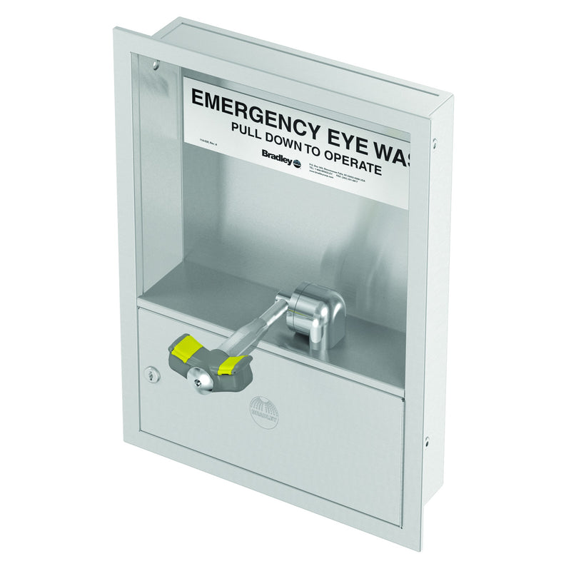 Bradley S19284H Pedestal Emergency Eyewash Station Sparrow Supply