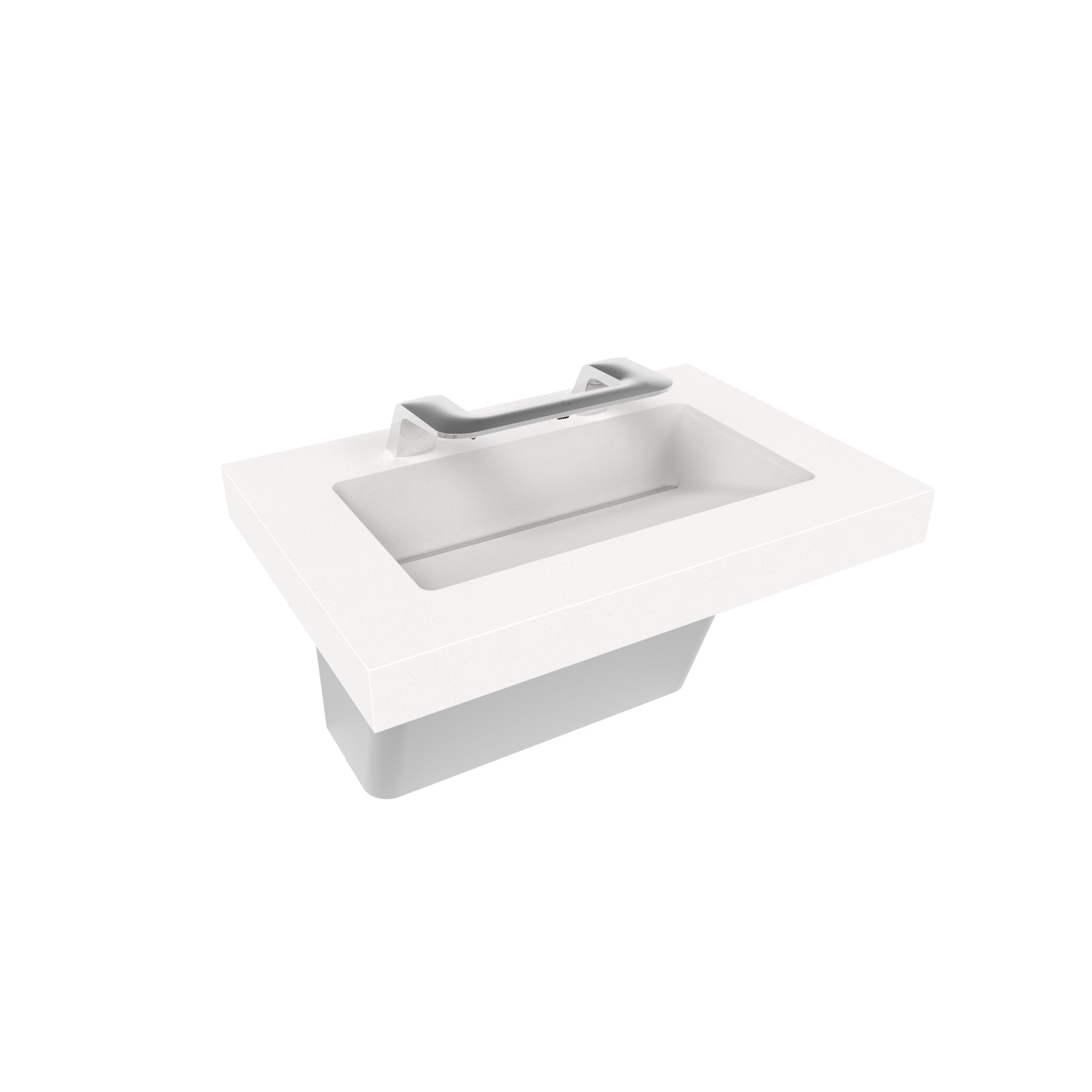 Bradley S93-754 OmniDeck w/ WashBar 5010 - 1 Station Glacier