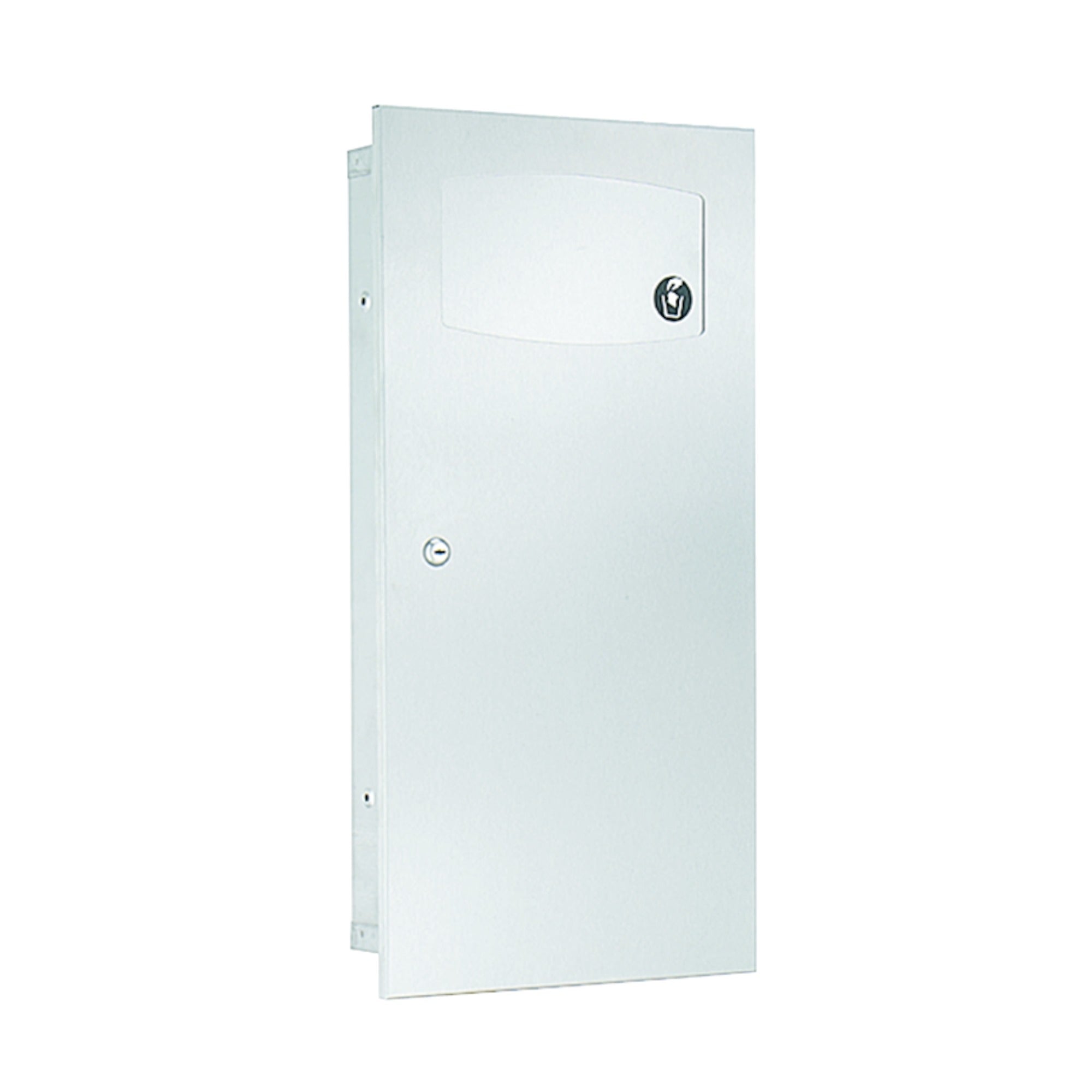 Bradley 3257-100000 Waste Receptacle, Semi-Rec, 2.8 Gal Sparrow Supply