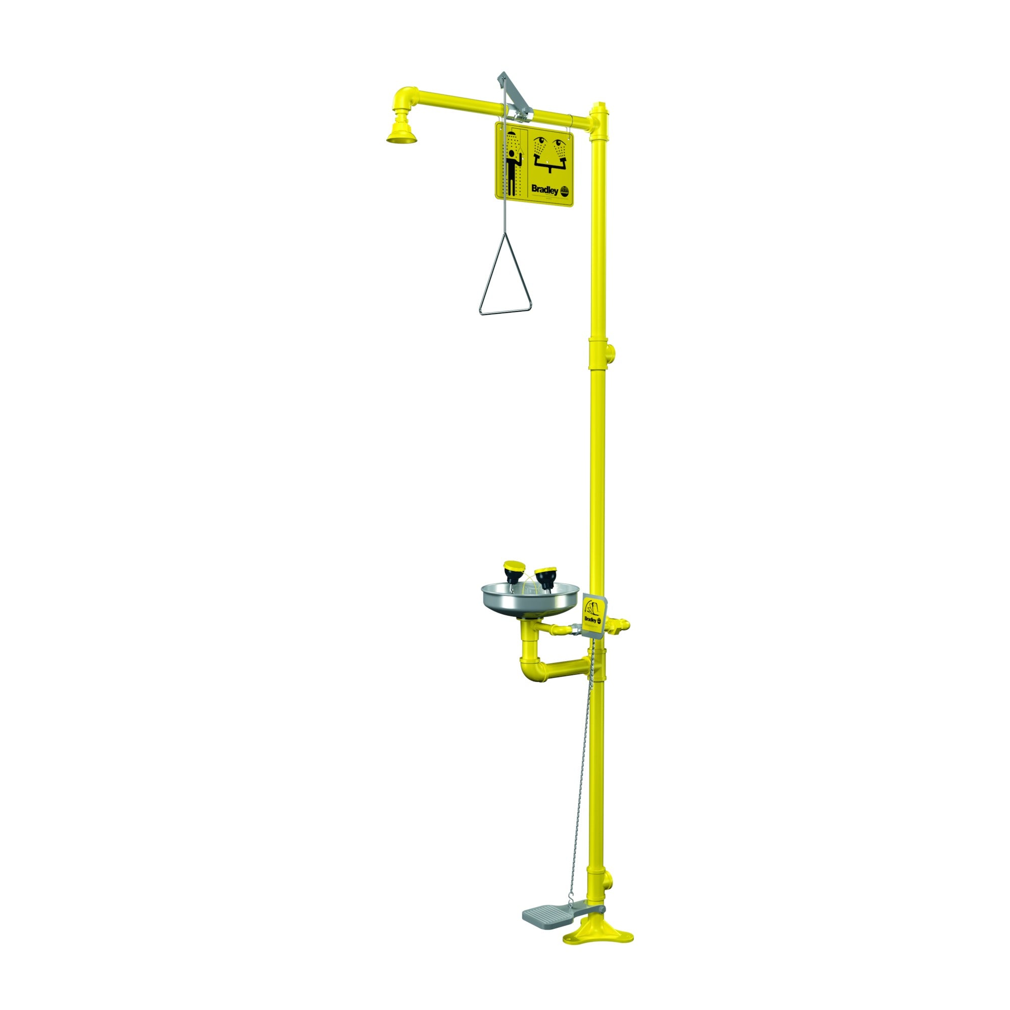 Bradley S19-310AC Combi Shower Eyewash, SS Bowl Sparrow Supply