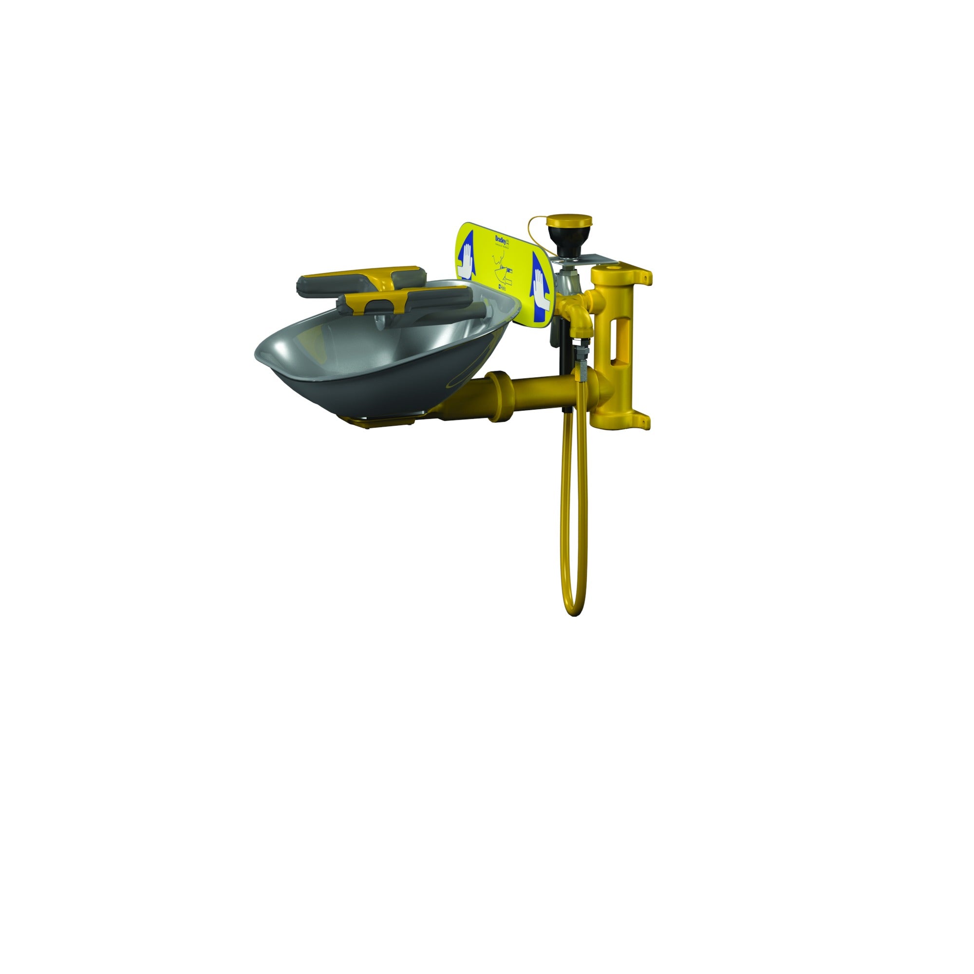 Bradley S19224P Safety Eye/Face Wash, Wall Mount Sparrow Supply