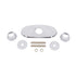 Bradley 150-221 4" Chrome-plated trim plate Sparrow Supply