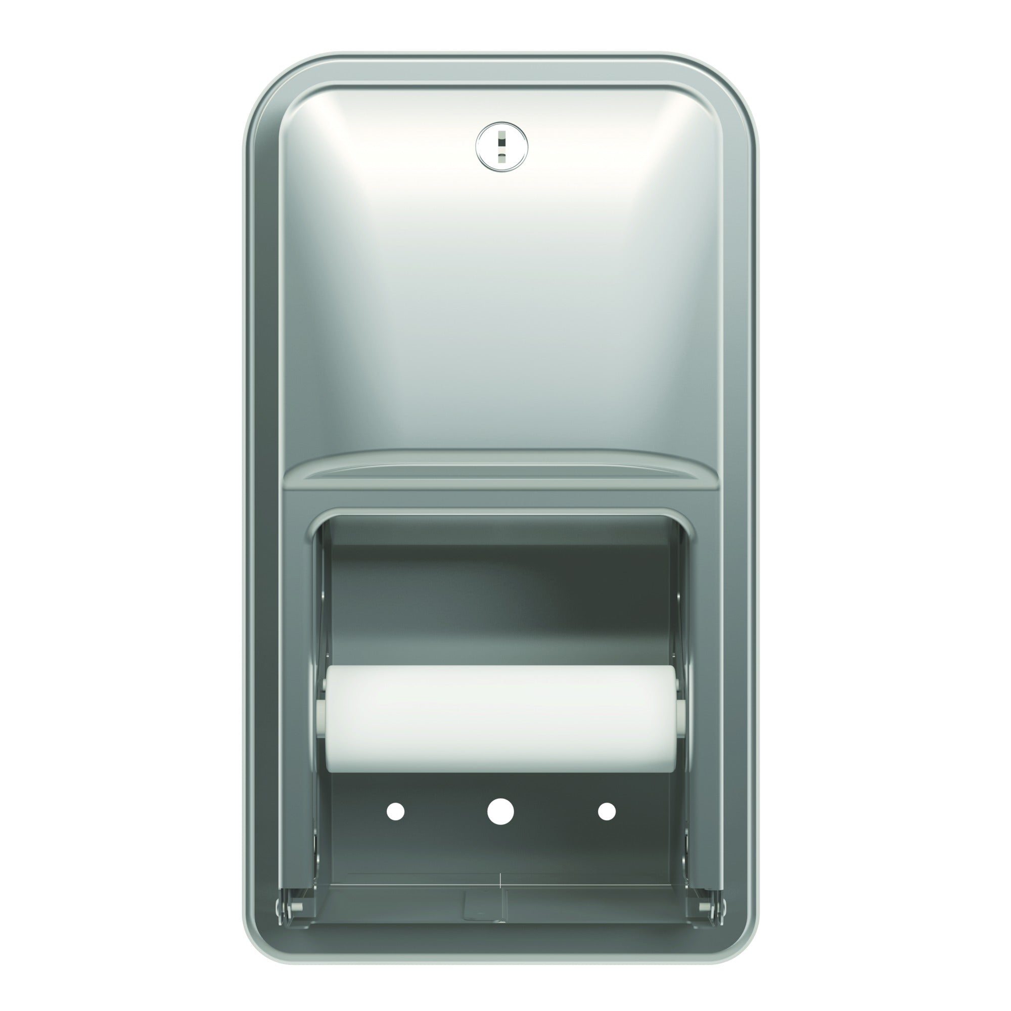 Bradley 5A00-000000 Toilet Tissue Disp, Recessed, Dual Sparrow Supply
