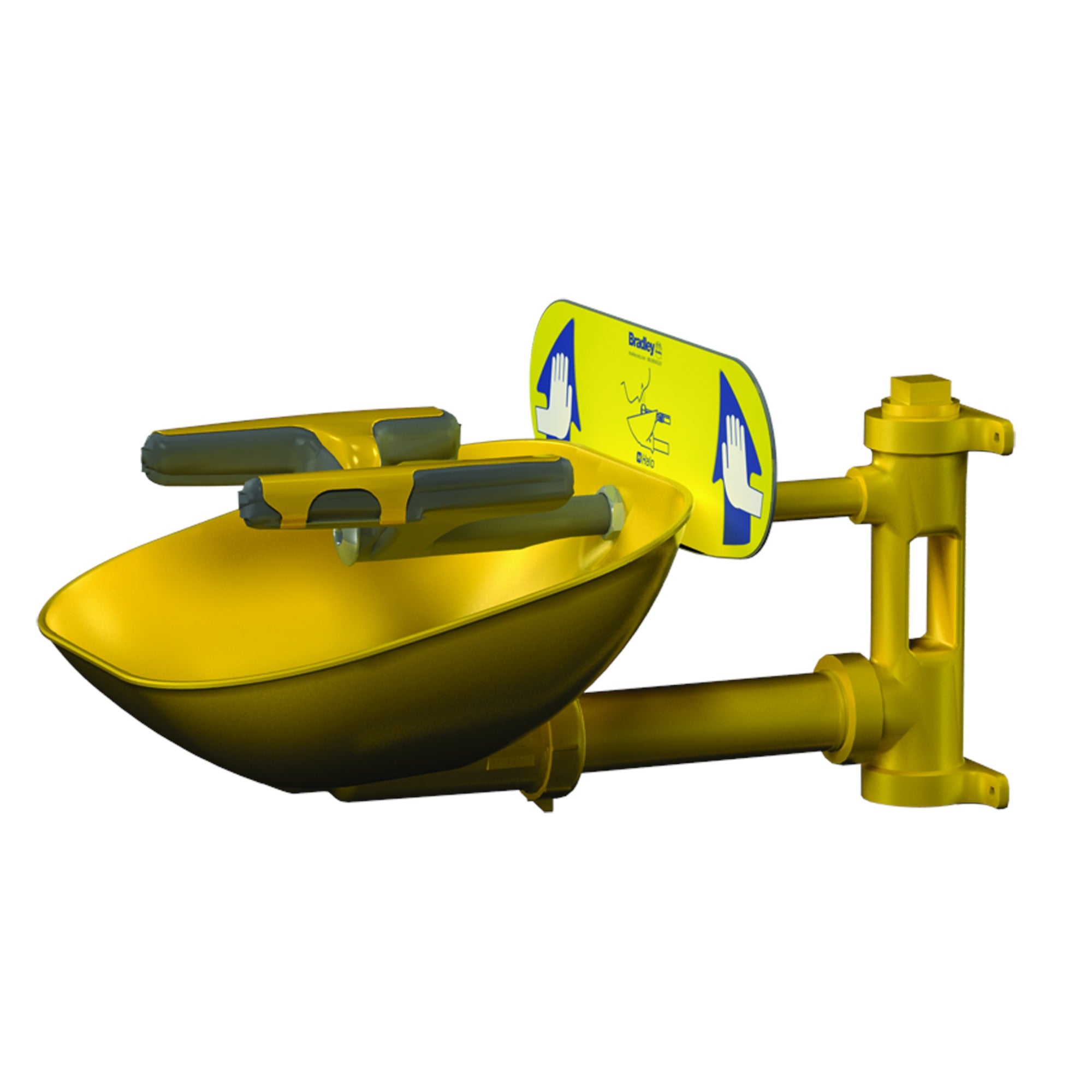 Bradley S19224FWZ Wall-Mounted Eye/FW, Plastic Bowl, BSPP Sparrow Supply